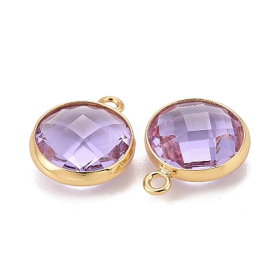 Glass Charms KK-C228-02G-14-1