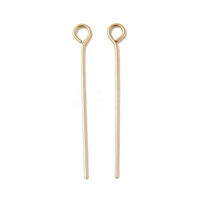 304 Stainless Steel Eye Pins STAS-K293-13G-0.6x26mm-1