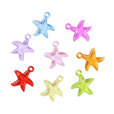 Transparent Acrylic Pendants TACR-YW0001-16-1