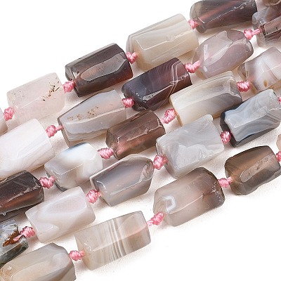 Natural Botswana Agate Beads Strands G-A314-A01-01-1