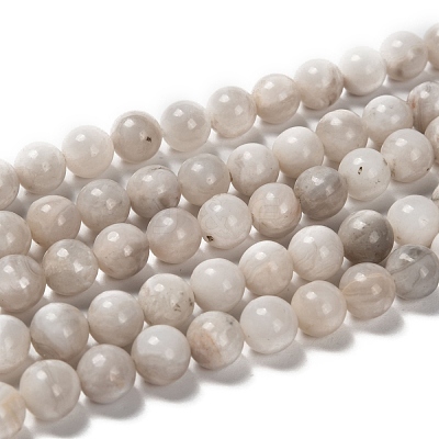 Natural White Crazy Lace Agate Bead Strands X-G-D840-55-8mm-1