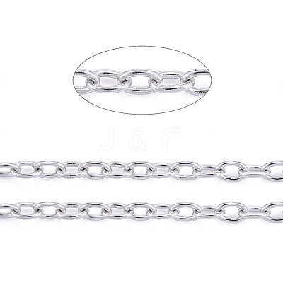 Tarnish Resistant 201 Stainless Steel Cable Chains CHS-R008-11-1