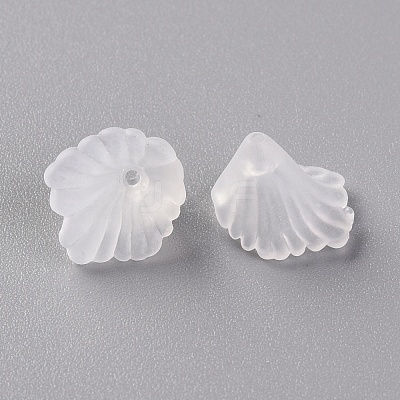 Frosted Acrylic Bead Caps MACR-S371-10A-701-1