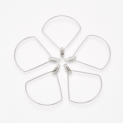 Tarnish Resistant 304 Stainless Steel Wire Pendants STAS-S103-11-1