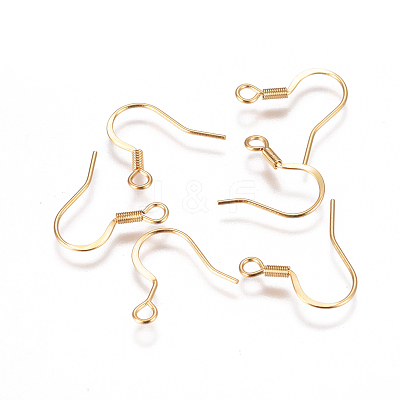 304 Stainless Steel French Earring Hooks STAS-F227-24-G-1