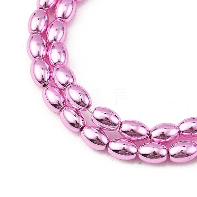 Electroplated Synthetic Non-magnetic Hematite Beads Strands G-C248-I01-5x3mm-1