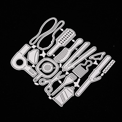 Hair Styling Tool Carbon Steel Cutting Dies Stencils X-DIY-A008-15-1
