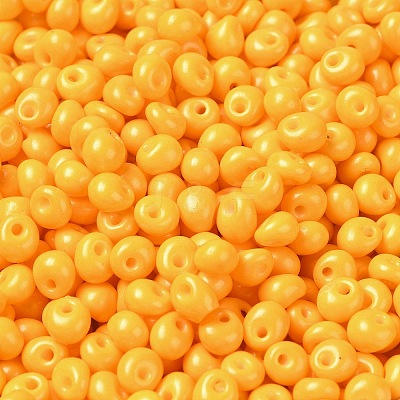 6/0 Opaque Baking Paint Glass Seed Beads SEED-M012-02A-21-1