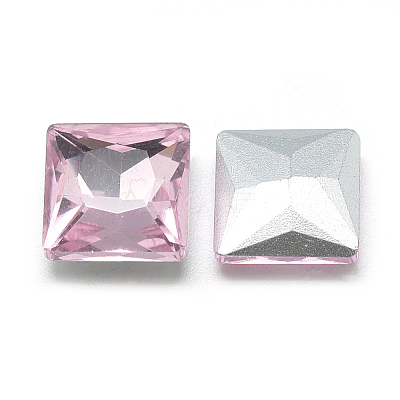 Pointed Back Glass Rhinestone Cabochons RGLA-T027-10x10mm-03-1
