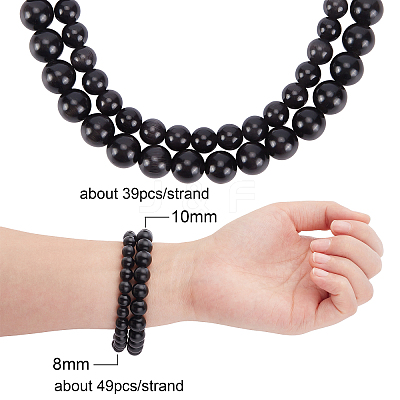 88Pcs 2Strands 2 Style Cat Eye Beads G-BC0001-13-1