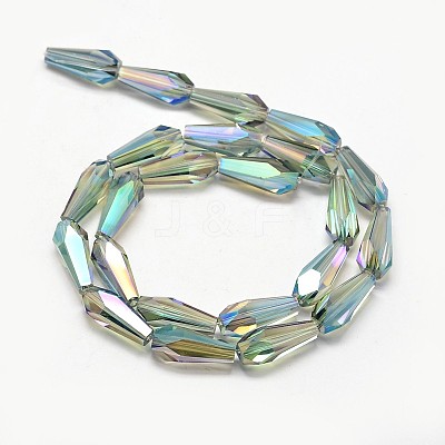 Full Rainbow Plated Faceted teardrop X-EGLA-J096-FR05-1