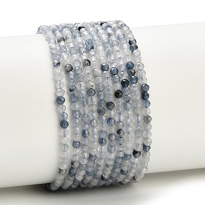 Natura Blue Rutilated Quartz Beads Strands GG-CBA3921-A05-2mm-1