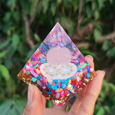 Orgonite Pyramid Resin Energy Generators PW-WG50D47-01-1