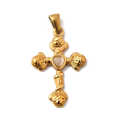 304 Stainless Steel Pendants STAS-B094-36G-1