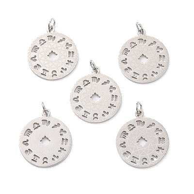 Non-Tarnish 201 Stainless Steel Pendants STAS-S105-T565D-1-1