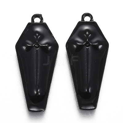 Halloween Theme Alloy Enamel Pendants ENAM-J649-14B-01-1