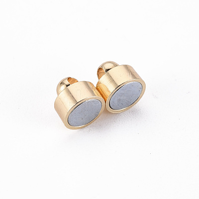 Brass Magnetic Clasps with Loops KK-Q765-007-NF-1