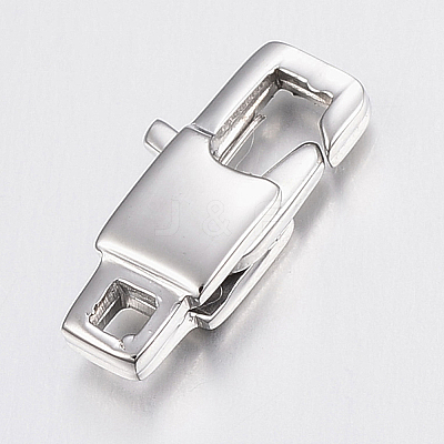 Non-Tarnish 304 Stainless Steel Lobster Claw Clasps Hand Polished A-STAS-K167-03P-1