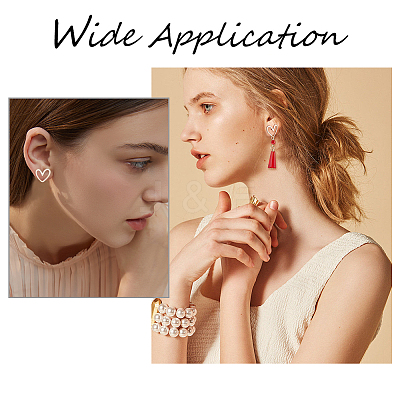 16Pcs Brass Stud Earrings Findings KK-BC0009-36-1