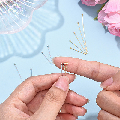 Brass Ball Head Pins KK-YW0004-03C-G-1