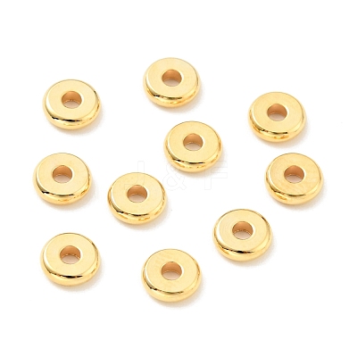 Rack Plating Brass Beads KK-C242-01G-1