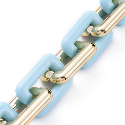 Handmade CCB Plastic Cable Chains AJEW-JB00669-03-1