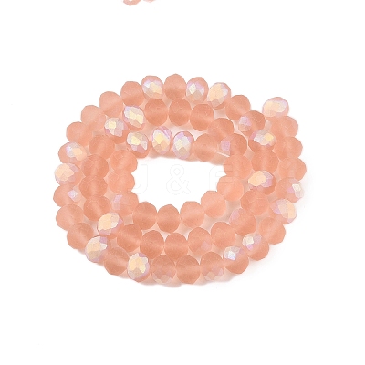 Transparent Glass Beads Strands EGLA-A044-T8mm-MB21-1