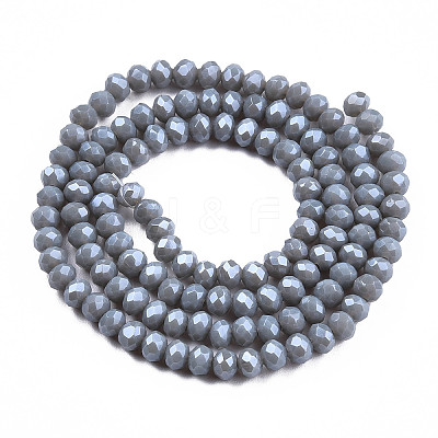 Electroplate Glass Beads Strands EGLA-A034-P3mm-A16-1