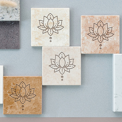 Clear Acrylic Soap Stamps DIY-WH0438-024-1