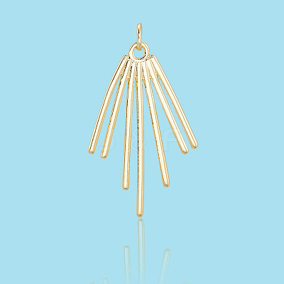 10Pcs Brass Pendants KK-BBC0020-12-1