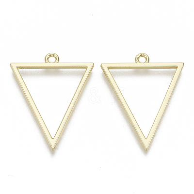 Alloy Open Back Bezel Big Pendants PALLOY-S132-007-1