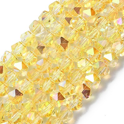 Electroplate Glass Beads EGLA-L018-B-AB06-1
