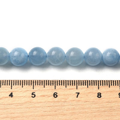 Natural Aquamarine Beads Strands G-D327-C03-8MMA-1