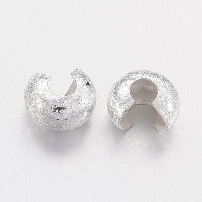 Brass Crimp Beads Covers LS-X-KK-G016-S-NF-1