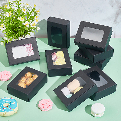 Rectangle Folding Paper Storage Boxes CON-WH0106-01A-03-1