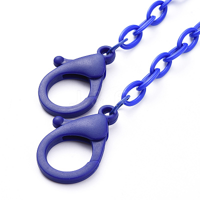 Personalized ABS Plastic Cable Chain Necklaces NJEW-JN03254-05-1