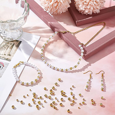 Brass Beads KK-BC0005-55G-1