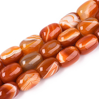 Natural Agate Beads Strands G-N356-02A-12-1