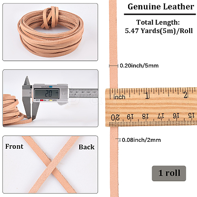 5M Flat Cowhide Leather Cords WL-GF0001-27C-03-1