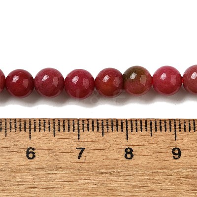 Dyed Natural Malaysia Jade Beads Strands G-G021-02A-15-1
