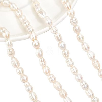 2 Strands Natural Cultured Freshwater Pearl Beads Strands PEAR-NB0001-10-1