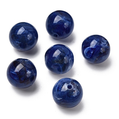 Acrylic Imitation Gemstone Beads PGB282Y-12-1