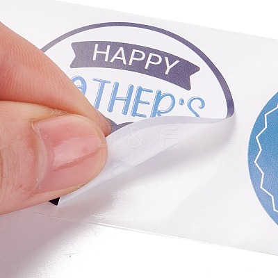Father's Day Theme Paper Stickers DIY-K038-03-1
