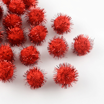 Handmade DIY Doll Craft Pom Pom Yarn Pom Pom Balls AJEW-R046-1.5cm-03-1