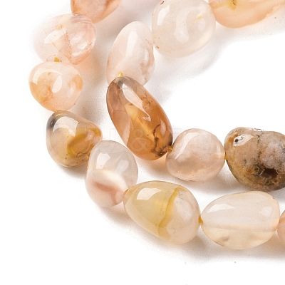 Natural Cherry Blossom Agate Beads Strands G-G146-A31-01-1
