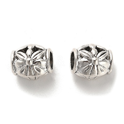 Tibetan Style Alloy European Beads PALLOY-K019-03A-AS-1