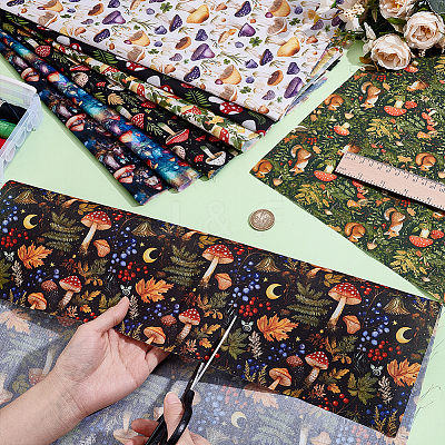 8Pcs 2 Styles Cotton Fabric DIY-PH0036-29A-1