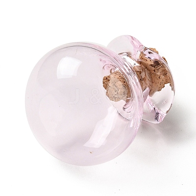 Lucky Bag Shape Glass Cork Bottles Ornament AJEW-A039-02J-1