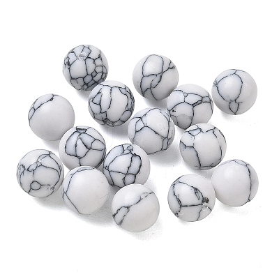 Dyed Synthetic Turquoise Sphere Beads GG-CBA391B-02B-02-1