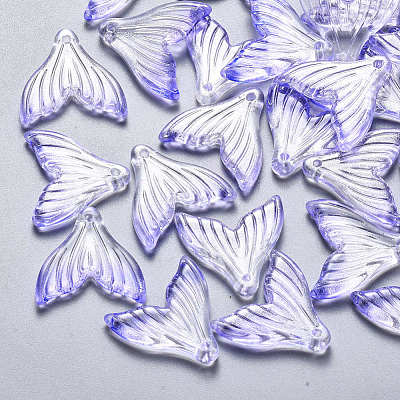 Transparent Spray Painted Glass Pendants X-GLAA-S190-009A-01-1